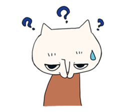 Poor talker cat's sticker #10808828