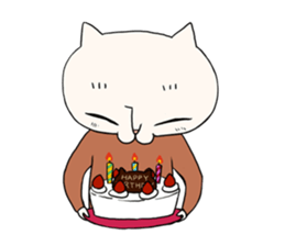 Poor talker cat's sticker #10808848