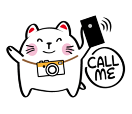 Lucky Momo The Camera Cat sticker #10809541