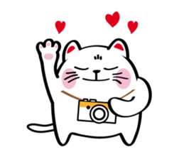 Lucky Momo The Camera Cat sticker #10809542