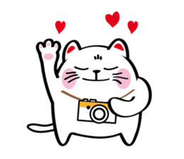Lucky Momo The Camera Cat sticker #10809542