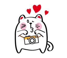 Lucky Momo The Camera Cat sticker #10809543