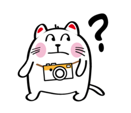 Lucky Momo The Camera Cat sticker #10809550
