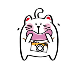 Lucky Momo The Camera Cat sticker #10809552