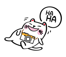 Lucky Momo The Camera Cat sticker #10809554