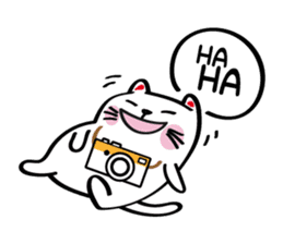 Lucky Momo The Camera Cat sticker #10809554