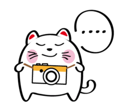 Lucky Momo The Camera Cat sticker #10809557