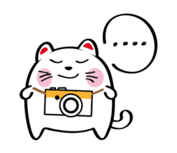 Lucky Momo The Camera Cat sticker #10809557