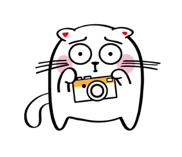 Lucky Momo The Camera Cat sticker #10809562