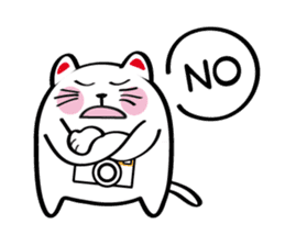 Lucky Momo The Camera Cat sticker #10809564