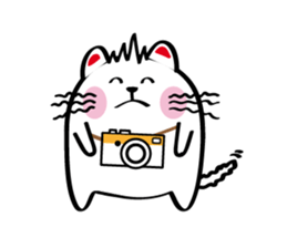 Lucky Momo The Camera Cat sticker #10809565