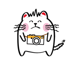 Lucky Momo The Camera Cat sticker #10809565