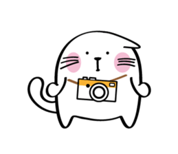 Lucky Momo The Camera Cat sticker #10809566
