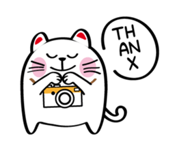 Lucky Momo The Camera Cat sticker #10809568