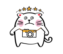 Lucky Momo The Camera Cat sticker #10809569