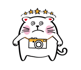 Lucky Momo The Camera Cat sticker #10809569