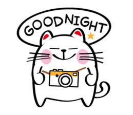Lucky Momo The Camera Cat sticker #10809570