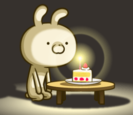 Rabbit was tired to be cute sticker #10809736