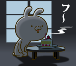 Rabbit was tired to be cute sticker #10809737