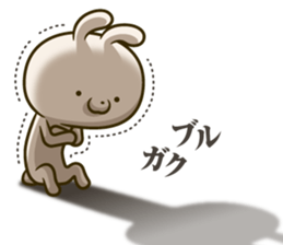 Rabbit was tired to be cute sticker #10809743