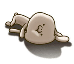 Rabbit was tired to be cute sticker #10809744