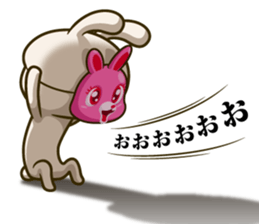 Rabbit was tired to be cute sticker #10809747