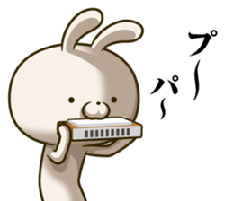 Rabbit was tired to be cute sticker #10809748