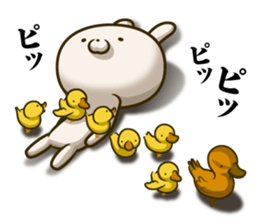 Rabbit was tired to be cute sticker #10809752