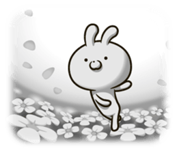 Rabbit was tired to be cute sticker #10809756