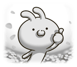 Rabbit was tired to be cute sticker #10809757