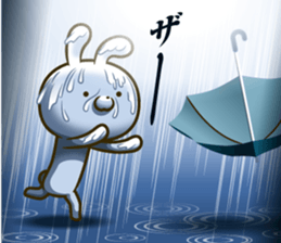 Rabbit was tired to be cute sticker #10809765