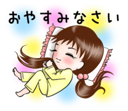 Twin girl -Female high school student- sticker #10809777