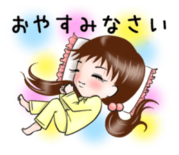 Twin girl -Female high school student- sticker #10809777