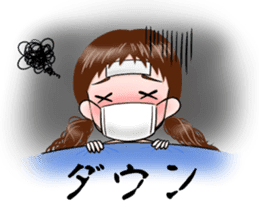 Twin girl -Female high school student- sticker #10809812