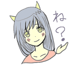 horn girls 2 sticker #10810577