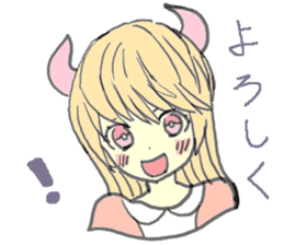 horn girls 2 sticker #10810580