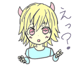 horn girls 2 sticker #10810584