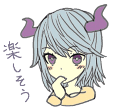 horn girls 2 sticker #10810589