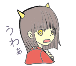 horn girls 2 sticker #10810590