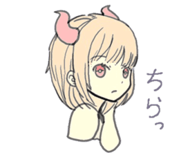 horn girls 2 sticker #10810592