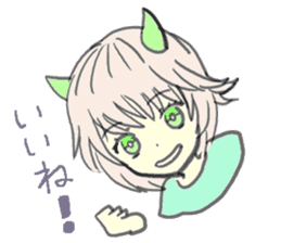 horn girls 2 sticker #10810593