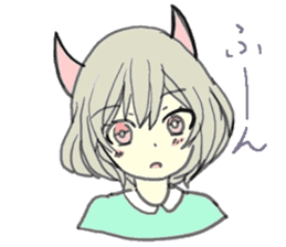 horn girls 2 sticker #10810595