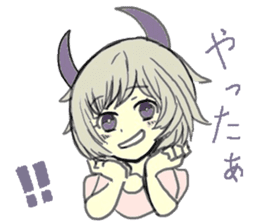 horn girls 2 sticker #10810598