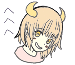 horn girls 2 sticker #10810601