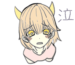 horn girls 2 sticker #10810604