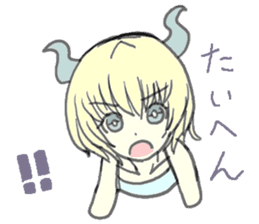 horn girls 2 sticker #10810606