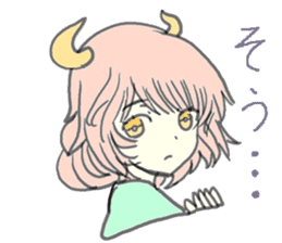 horn girls 2 sticker #10810608