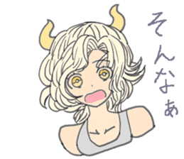 horn girls 2 sticker #10810613