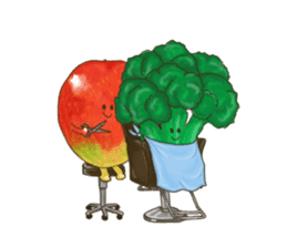 sweet vegetables and fruits 2 sticker #10811297