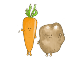 sweet vegetables and fruits 2 sticker #10811324